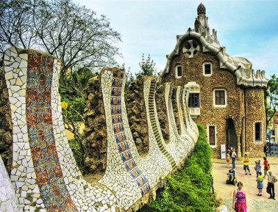Prak Guell i Barcelona
